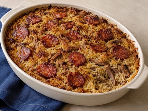 Arroz de Pato (portugisiskt ankris med chouriço)