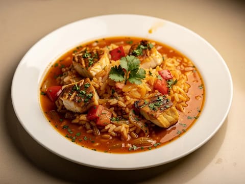 Arroz de Tamboril (portugiesischer Seeteufelreis)