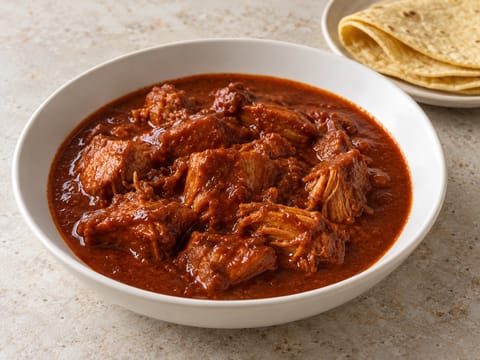 Asado de Boda (mexikanischer Schweinefleischeintopf zur Hochzeit) Asado de Boda (mexikanischer Schweinefleischeintopf zur Hochzeit)