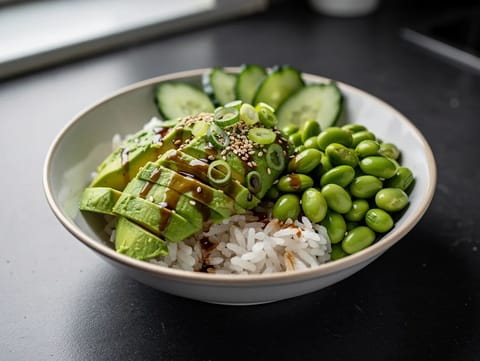 Poke bowl de abacate