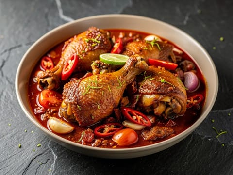 Ayam Rica-Rica (poulet épicé à la mode de Manado)