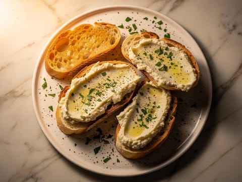 Baccalà Mantecato (Venetiansk vispad röra på saltad torsk)