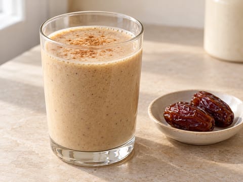 Muzlu Tahinli Hurmalı Smoothie Muzlu Tahinli Hurmalı Smoothie