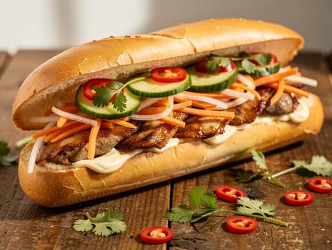 Bánh Mì (vietnamilainen kanapatonkivoileipä)