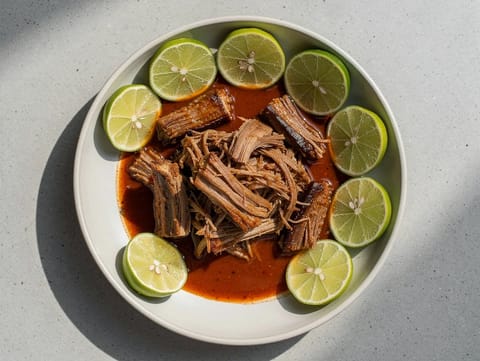 Barbacoa de Borrego (meksikansk langtidskokt lam i chilkraft)
