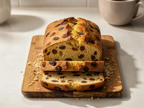 Barmbrack (Iers fruitbrood geweekt in thee)