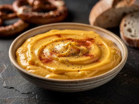 Baijerilainen olut-juustodippi lagerilla ja cheddarilla