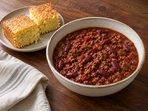Marhahúsos-babos chilli kukoricakenyérrel