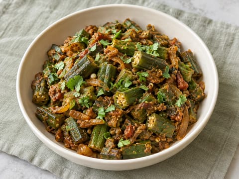 Bhindi Masala (Okra-Curry) Bhindi Masala (Okra-Curry)