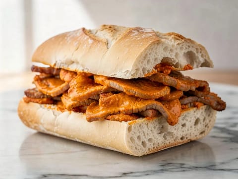 Bifanas (portugál pácolt sertésszendvics)