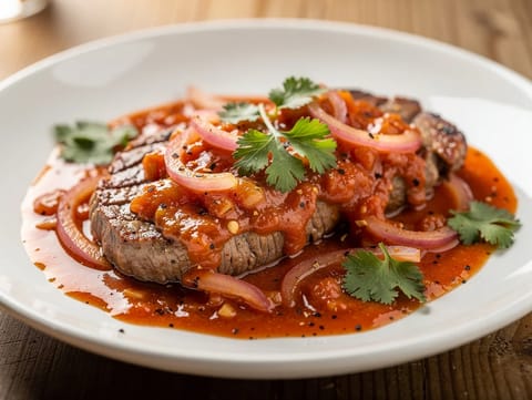 Bistec a la Criolla (kolumbiai kreol steak)