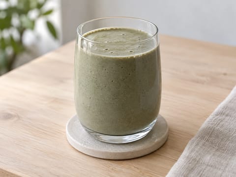 Fekete szezámos matcha smoothie