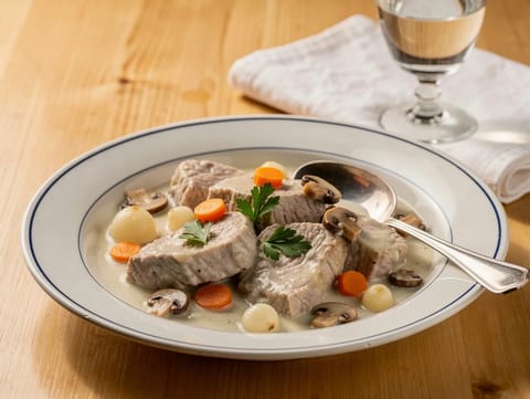 Blanquette de Veau (romige Franse kalfsstoof)
