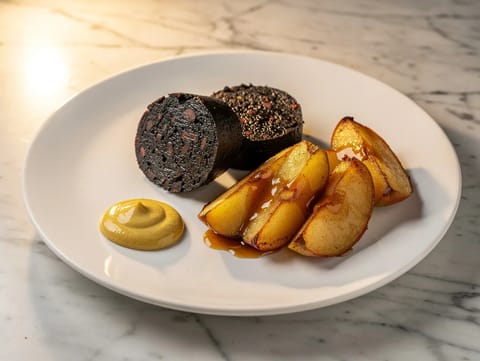 Bloedworst met Appel (blodpølse med eple)