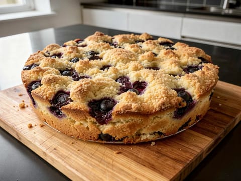 Blueberry Buckle (sockerkaka med smultäcke) Blueberry Buckle (sockerkaka med smultäcke)