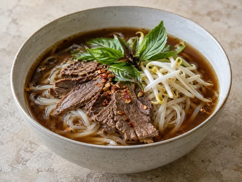 Boat Noodles (thailandsk nudelsuppe med biff)