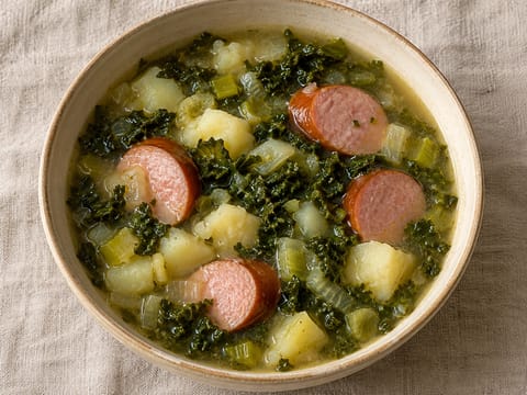 Boerenkoolsoep met Smoked Sausage (Nederlandse boerenkoolsoep) Boerenkoolsoep met Smoked Sausage (Nederlandse boerenkoolsoep)