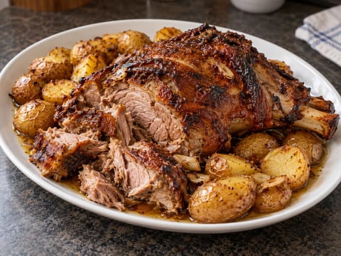Borrego no Forno (Portugees geroosterd lam met aardappelen) Borrego no Forno (Portugees geroosterd lam met aardappelen)