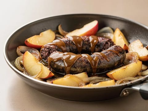 Boudin Noir met Appels (Blutwurst mit Äpfeln)