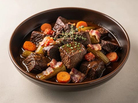 Boeuf en Daube Provençale (provensálský hovězí guláš) Boeuf en Daube Provençale (provensálský hovězí guláš)