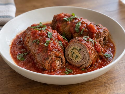Braciole di Manzo al Sugo (İtalyan içli dana ruloları) Braciole di Manzo al Sugo (İtalyan içli dana ruloları)