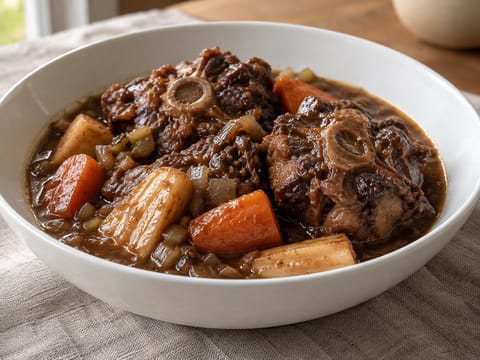 Braised Oxtail with Root Vegetables
