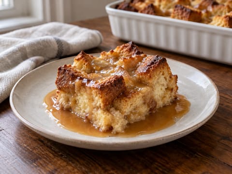 Bourbon Soslu Ekmek Puding Bourbon Soslu Ekmek Puding