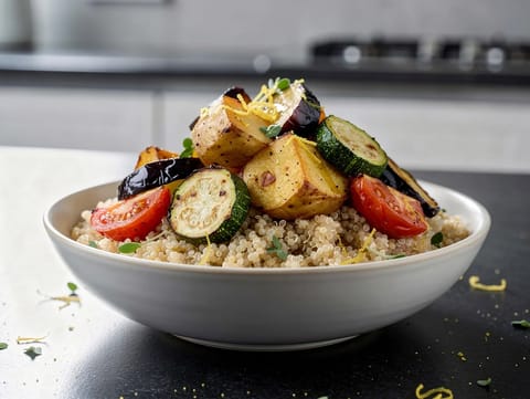 Moderne briam med quinoa