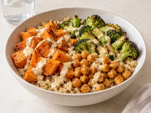 Buddha Bowl (pečená zelenina a obiloviny) Buddha Bowl (pečená zelenina a obiloviny)