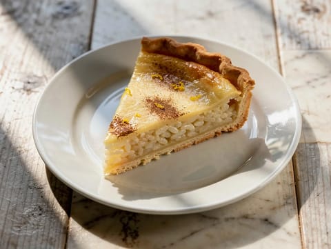 Budino di Riso (tarte toscane au riz au lait)