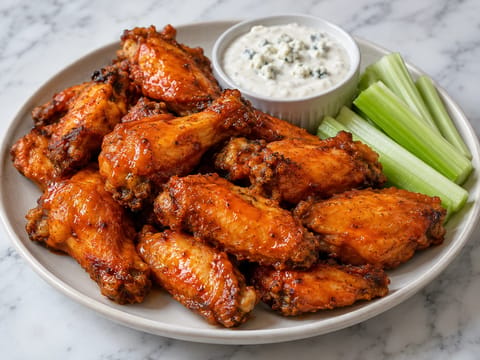Baked Buffalo Chicken Wings (Hot Sauce and Butter) Baked Buffalo Chicken Wings (Hot Sauce and Butter)