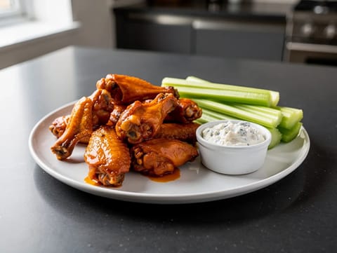Buffalo Wings com molho de queijo azul Buffalo Wings com molho de queijo azul