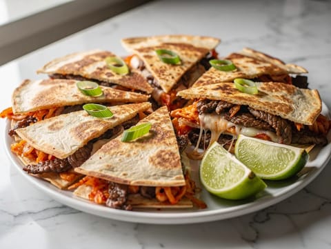 Korean-Mexican Bulgogi Quesadilla