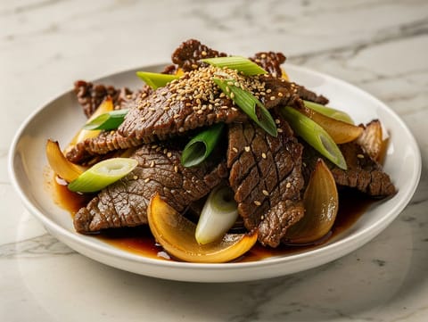 Bulgogi (mariniertes Rindfleisch)