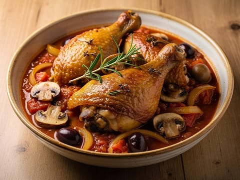 Cacciatore di Pollo (estufado de frango à caçador) Cacciatore di Pollo (estufado de frango à caçador)