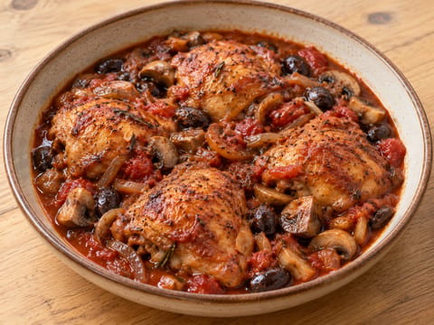 Cacciatore di Pollo (duszony kurczak po myśliwsku) Cacciatore di Pollo (duszony kurczak po myśliwsku)