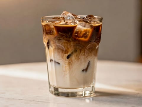 Caffè Leccese (café frío con leche de almendras) Caffè Leccese (café frío con leche de almendras)