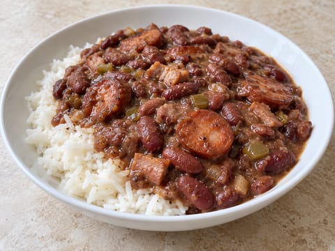 Cajun κόκκινα φασόλια με ρύζι Cajun κόκκινα φασόλια με ρύζι