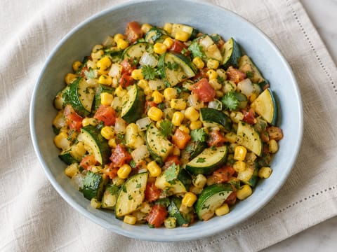 Calabacitas con Elote (zucchini med sockermajs)