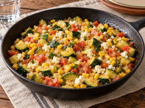 Calabacitas (meksikansk sautert squash og mais) Calabacitas (meksikansk sautert squash og mais)