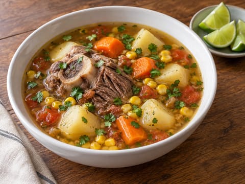 Caldo de Res (mexicansk okse- og grøntsagssuppe) Caldo de Res (mexicansk okse- og grøntsagssuppe)