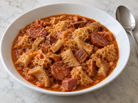 Callos a la Madrileña (ragoût de tripes à la madrilène) Callos a la Madrileña (ragoût de tripes à la madrilène)