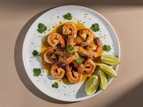 Camarones al Mojo de Ajo (gambas a la mantequilla con ajo)