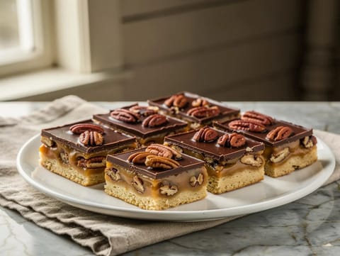 Caramel Pecan Turtle Bars