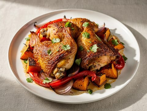 Caribische kip traybake Caribische kip traybake