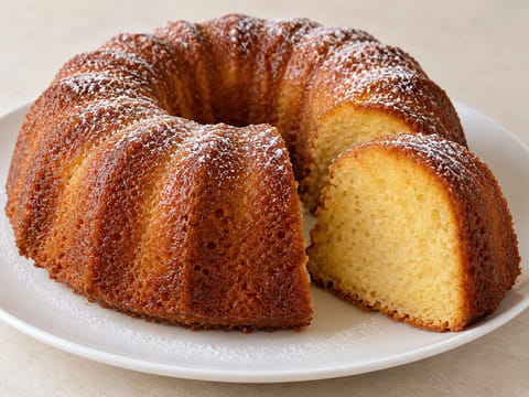 Karibischer Rumkuchen mit Sirup aus dunklem Rum Karibischer Rumkuchen mit Sirup aus dunklem Rum