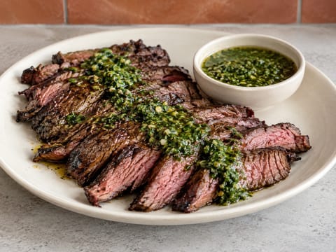 Carne Asada with Green Chimichurri (Skirt Steak) Carne Asada with Green Chimichurri (Skirt Steak)