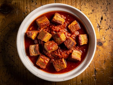 Carne con Tomate Andaluza (porc andalou à la sauce tomate)