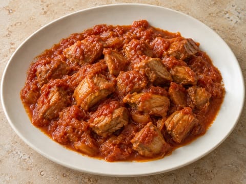 Carne con Tomate (ανδαλουσιανό χοιρινό σε σάλτσα ντομάτας) Carne con Tomate (ανδαλουσιανό χοιρινό σε σάλτσα ντομάτας)