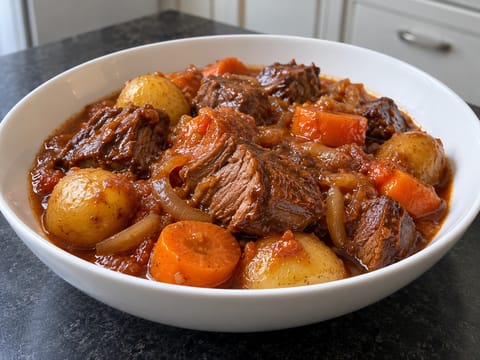 Carne Estufada à Portuguesa (manzo brasato portoghese) Carne Estufada à Portuguesa (manzo brasato portoghese)
